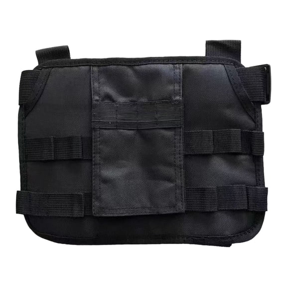 uvwlwu Heavy-Duty Tool Bag for Outdoor Work and Jobsite Organization with Durable Storage Compartments(Black)