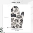 thumbnail image 4 of ZNDUO Kitchen Oven Gloves, Durable Heat Resistant Oven Gloves with Quilted Liner Non-Slip Textured Grip Perfect for BBQ, Baking, Cooking and Grilling, Vintage Cartoon Camera, 4 of 8