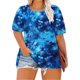 thumbnail image 1 of Camiseta de manga corta de verano para mujer de talla grande de Hailey, 1 of 6