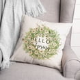 thumbnail image 3 of Creative Products Hello Spring Daisy 18 x 18 Spun Poly Pillow, 3 of 3