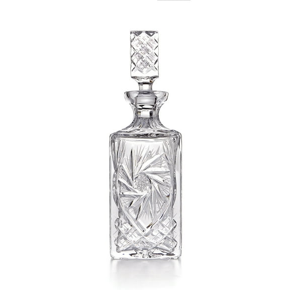 Pinwheel Cut Crystal Whisky Decanter, 750 ml