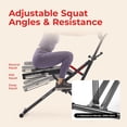 thumbnail image 4 of Sunny Health & Fitness Smart Heavy Duty Row-N-Ride, Squat Assist Trainer for Full Body Workout, 350 LB Capacity, 5-Level Resistance, Padded Seat, and Free SunnyFit App Connection – NO. 077PLUSSMART, 4 of 8
