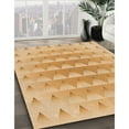 thumbnail image 3 of Ahgly Company Machine Washable Indoor Square Transitional Orange Area Rugs, 5' Square, 3 of 7