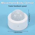 thumbnail image 4 of 4X Tuya Zigbee PIR Motion Sensor Human Body Motion Sensor Smart Life Control Works with Home,4 x PIR Motion Sensor,White, 4 of 7