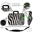 thumbnail image 2 of LSS 13.3 inch Laptop Sleeve Bag Notebook with Extra Side Pocket, Soft Carrying Handle & Removable Shoulder Strap for 12" 12.1" 13" 13.3" - Zebra Print, 2 of 3