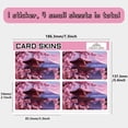 thumbnail image 2 of Credit Card Skin Debit Card Skin Debit Card Sticker Covers No Bubble Slim Small Chip Japanese Scenery Personalized Bank Card Decals Removable Transportation Card Cherry Blossom 7.3x5.4Inch, 2 of 8