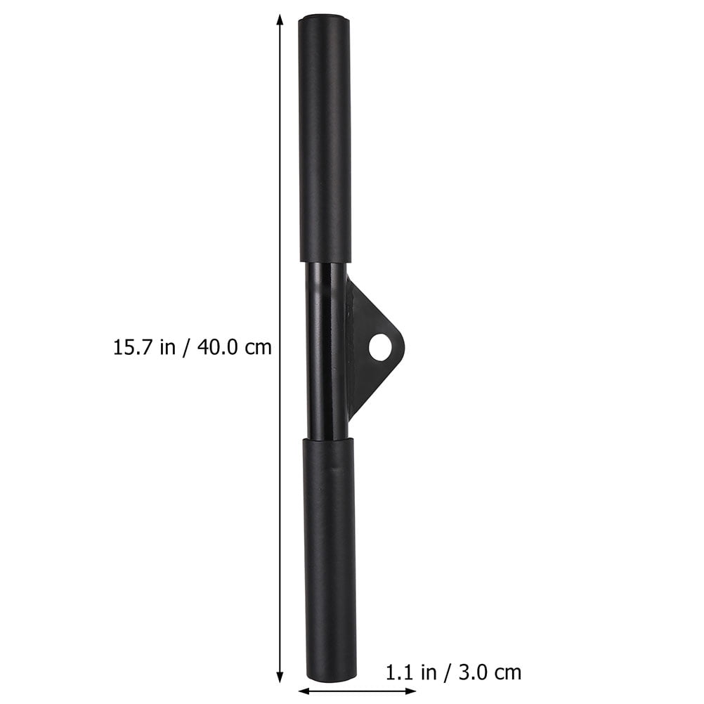PENIKOKO 2-Pack Black Steel Straight Bar for Cable Machine, Gym Workout, Strength Training, Muscle Building Equipment