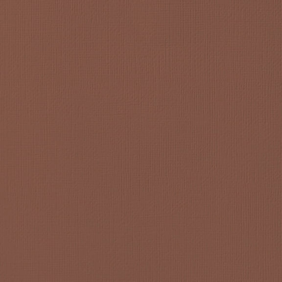 American Crafts 80lb Textured Cardstock 12"X12"-Chocolate