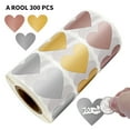 thumbnail image 5 of 1Roll/300Pcs Heart-Shape Scratch Off Labels Stickers 1 Inch for Wedding Party Game Gifts, 5 of 5