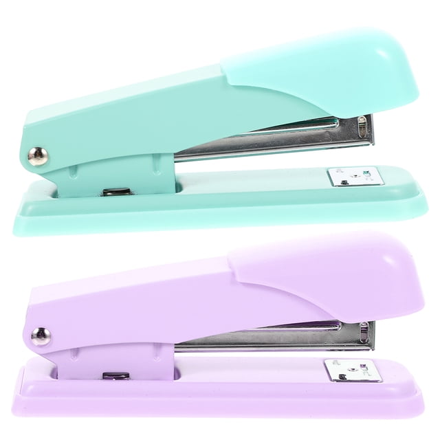 KAKOWELY classroom stapler 2Pcs Convenient Stapler Metal Desk Stapler Professional Hand Stapler Home Accessory4.92"X1.57"X2.17"