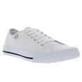 thumbnail image 2 of Hurley Womens Carrie Canvas Sneakers Low Top Lace Up Shoes Fashion Comfortable (White, 11), 2 of 5
