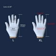 thumbnail image 6 of Cotton Gloves for Dry Hand Anezus White Cotton Gloves Cloth Serving Gloves for Eczema Moisturizing Dry Hand Coin Jewelry, 6 of 6