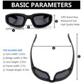 thumbnail image 2 of 3PCS Motorcycle Riding Glasses Padding Goggles UV Protection Dustproof Windproof, Yellow, 2 of 5