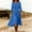 Sky Blue, variant on Women's Summer Solid Color Round Neck Long Dress