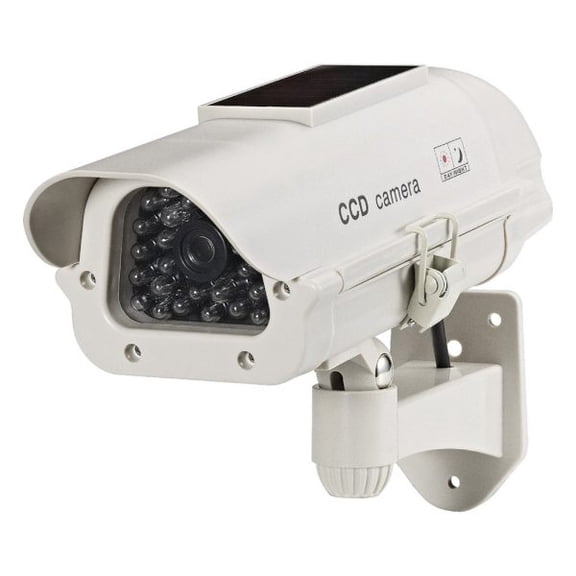 Solar Indoor/Outdoor Decoy Security Camera with LED (4-Pack)