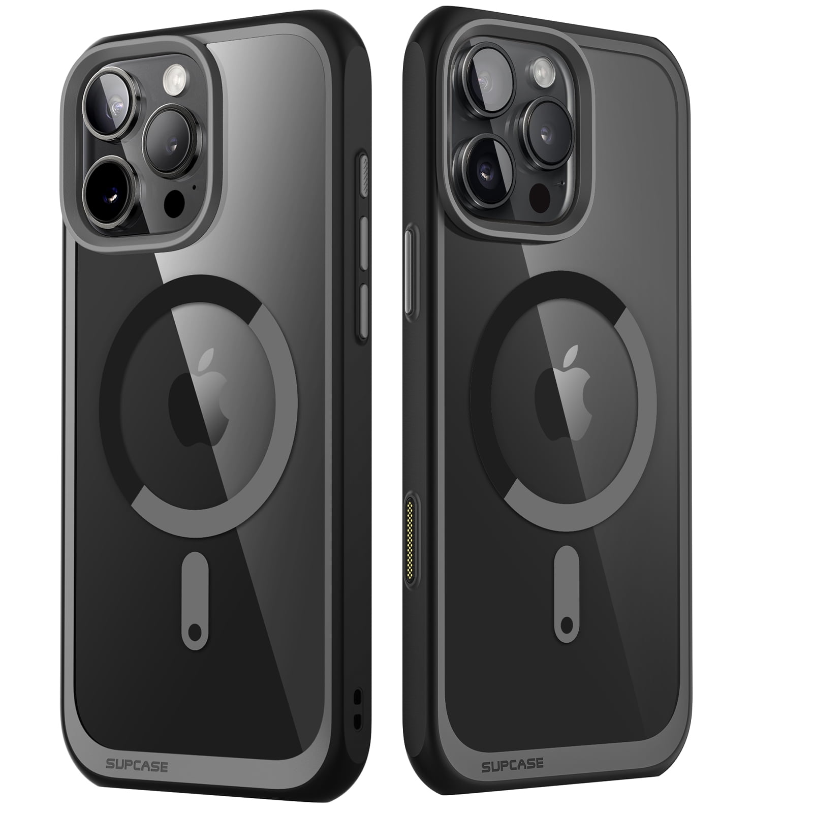 SUPCASE Quick Access Button Design for iPhone 16 Pro 2024 MagSafe Case, [Military-Grade Protection] Slim Clear Shockproof Protective Strong Magnetic Phone Case Cover for iPhone 16 Pro, 6.3", Black