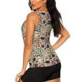 thumbnail image 3 of Fotbe Coffee pots cup Blusas Sin Mangas para Mujer – Estilo Casual, Corte Suelto, Slim-Fit, Cuello Redondo Deportivo, Tops de Verano para Gimnasio y Yoga-X-Large, 3 of 7