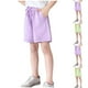 thumbnail image 5 of Odeerbi 5-15 Años Niñas Verano Bermudas Workout Deporte Atlético Pantalones Cortos Algodón Casual Cómodo Cintura Elástica Pantalones Cortos, 5 of 5