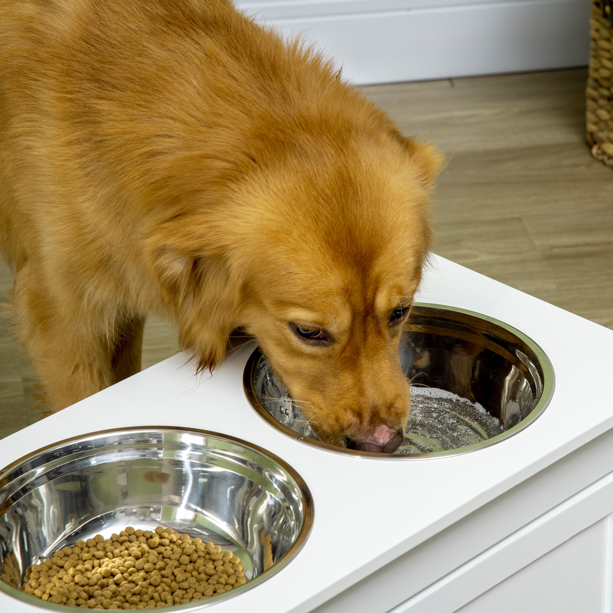Pet Supplies : LOOBANI Elevated Dog Bowls for Large Dogs