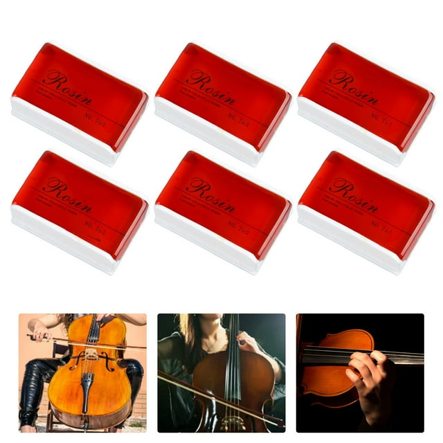 6PCS Violin Rosin Light Low Dust Bow Rosin For Violin Viola Cello Instrument Accessories