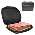 thumbnail image 2 of Genuine Leather Large Bible Cover - Book Case Bag with Durable Handle & Shoulder Strap, Zippered Pockets for Church & Prayer Meeting, 2 of 9