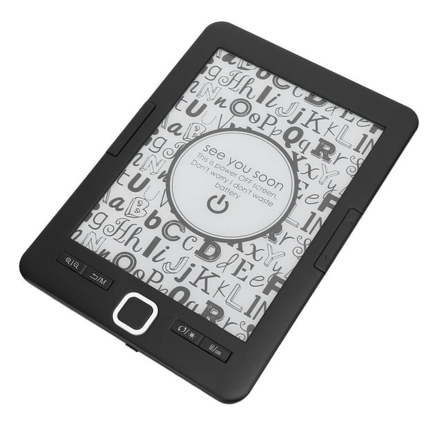 Digital Electric Book Reader, Text Annotation Portable Eye 6 Inch Clear Display Ink Screen Book Reader with 8G Storage for Travel for Home