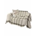 thumbnail image 2 of Linen Buffalo Check Couch Cover for 2 Cushion Couch, Retro Black Lines Grid Pattern Washable Love Seat Sofa Covers Slipcover, Throw Sofa Covers for Pets, Furniture Protector 71"x102", 2 of 9