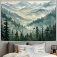 thumbnail image 2 of ONETECH Misty Forest Tapestry, Nature Mountain Tapestry Watercolor Landscape Wall Tapestries for Bedroom Aesthetic Men Living Room Sage Green Wall Art Home Decor Gift, 2 of 6