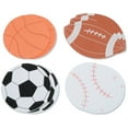 thumbnail image 2 of Darice 467062 Foam Shapes 12-Pkg-Sports Ball, 2 of 2