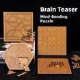 thumbnail image 4 of Fractal Tray Puzzles, Hard Difficult Wooden Jigsaw Puzzles for Adults, Unique Irregular Creative Labyrinth Impossible Difficult, Reverse Thinking Puzzle, No Image Puzzle (A+B), 4 of 8
