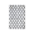 thumbnail image 1 of Quatrefoil Hanging Pocket Organizer, Moroccan Monochrome Lattice Symmetrical Classic Lines Motif Print, Printed Polyester Storage Bag with Pockets, 14" x 20", Charcoal Grey and White, 1 of 2