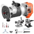 thumbnail image 1 of KFFKFF Wood Router, 1 HP 710W, Variable Speed Palm Router Tool with 1/4 in Collet, Compact Edge Wood Trimmer with Fixed, Plunge & Tilt Base, Soft Start, 1 of 9