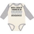 thumbnail image 3 of Inktastic Future Orthodontist Dental Care Gift Boys or Girls Long Sleeve Baby Bodysuit, 3 of 5