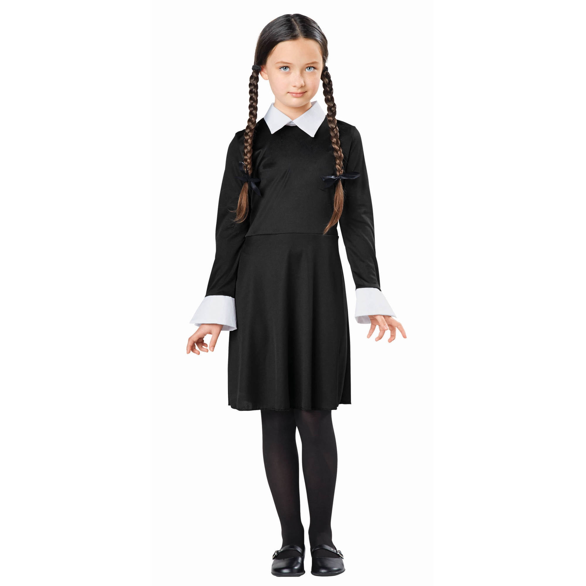 vintage black dress with white collar