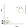 thumbnail image 4 of ANGARA Lab Grown Diamond Cushion Halo Ring for Women in 14K Yellow Gold (Size-5.5mm| Color-F-G| Clarity-VS) | April Birthstone, Anniversary, Jewelry Gift for Women | Lab-Grown Diamond Ring, 4 of 6