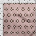 thumbnail image 3 of oneOone Cotton Flex Dusty Pink Fabric Geometric Fair Isle Pattern Sewing Craft Projects Fabric Prints By Yard 40 Inch Wide, 3 of 4