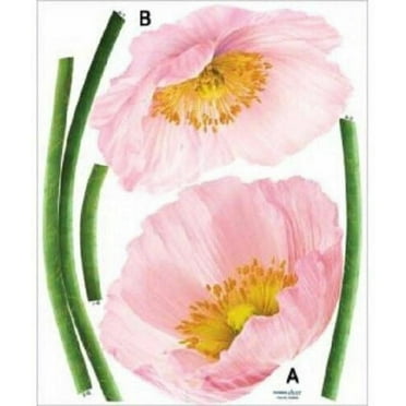 Wall Deco Sticker PINK POPPY  267-PS58009