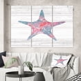 thumbnail image 1 of Designart - Pink Starfish Ocean Life - Nautical & Coastal Canvas Art, 1 of 1