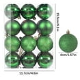 thumbnail image 3 of Czzoypi 24Pcs Green Christmas Tree Balls Ornaments for Xmas Christmas Tree 40mm/1.57" Shatterproof Christmas Tree Balls Ornaments Hanging Ball for Holiday Wedding Christmas Decorations, 3 of 3