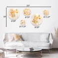 thumbnail image 4 of Designart "Abstract Shapes in Yellow VI" Modern Geometric Metal Wall Art Set of 5 Piece, 4 of 5