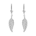 thumbnail image 1 of STERLING SILVER BOHEMIA BOHO FEATHER DROP EARRING SET :  Pendant with 22" chain, 1 of 1