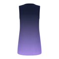 thumbnail image 5 of Tittly Tank Tops Vest for Women Summer Vest Loose Pleated Square Neck Sleeveless Top Curved Hem Loose Large Size Women's Top Womens Tops Vest Tops for Women Purple XL, 5 of 5