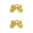 thumbnail image 4 of Bandeau Grand pour Cheveux, Pince à Ressort, Nœud Réglable, Multicolore, Sans Accroc, Porte-Queue, Épingles à Cheveux, Chouchous pour Filles, Jaune, 2Ensemble, 4 of 6