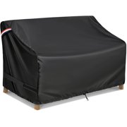 Patio Furniture Sofa Covers 88 x 40 x 33 inches, 3-Seater Outdoor Waterproof Couch Loveseat Bench Cover Grey