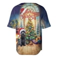 thumbnail image 2 of Merry Christmas Scottish Terrier Santa Hat Xmas Tree Winter Holiday All Over Print 3D Baseball Shirt Scottie Dog Lover Gifts Softball Sport - 01013, 2 of 6