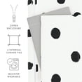 thumbnail image 4 of Noble Linens Light Gray Painted Polkadot Reversible 2-Piece Duvet Cover Set, Twin/Twin XL, 4 of 11