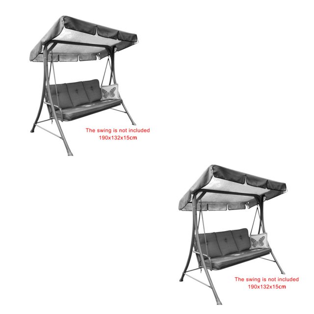 Advancent Cubierta para columpio de 3 asientos, cubierta para jardín, impermeable, resistente a los rayos UV, sombra para silla, polvo/vela, patio Type5 NO5 Advancent CBP584436