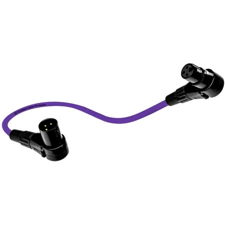 Coluber Cable Balanced XLR Cable Right Angle Male - Right Angle Female 75ft