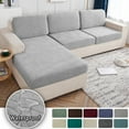 thumbnail image 2 of Waterproof Jacquard Sofa Couch Cover For Living Room Stretch L Shape Sofa Cover Adjustable Sofa Slipcover Home Decor, 2 of 7