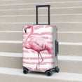 thumbnail image 6 of Gukieu Flamingo Print Suitcase Protective Cover, Elastic Zipper Buckle Suitcase Protective Cover, Suitable for Travel, Business Trip-Medium, 6 of 7